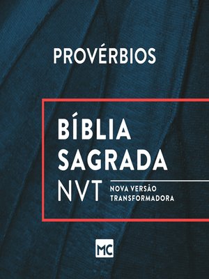 cover image of Bíblia NVT--Provérbios